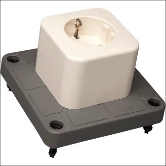 3640W1 S ABB HAF DEKSEL 3640 GRIJS MET 1-VOUDIG