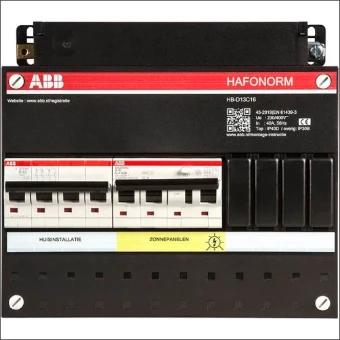 HB-D13C.16 ABB HAF KAST PV 3P B16 0.3A +B40 1P+N