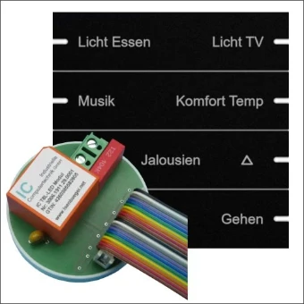X-IC-28-0001 DIGITALSTR MODULE 8V DRUK GIRA IC T8L-LED
