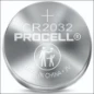  DURACELL PROCELL LITH INTENSE 2032 1X5