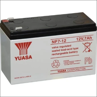 NP7-12 YUASA NP-BATTERIJ 12V 7AH OPLB