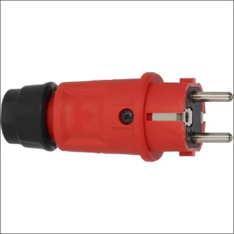 9837560010 BRENNENSTU STEKKER RA ROOD/ZWART IP44