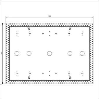 900060 GREENIUZ INBOUWFRAME 300W 92.5X62X4.3CM