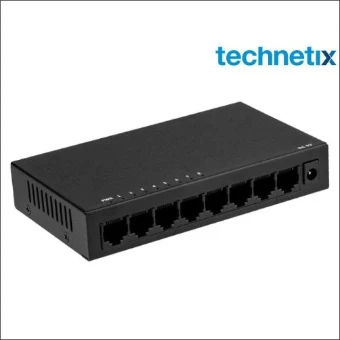 ES-GB-8P TECHNETIX ETHERNET SWITCH GIGAB 8P+VOED