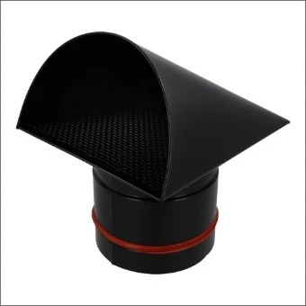 BMRSZWART180 R-VENT R-VENT BUITENMUURROOSTER ZWART