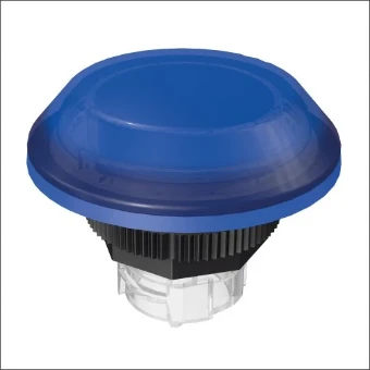 HML-BL-BL SCHMERSAL DRUKKNOP BLAUW HYG DESIGN PLAT