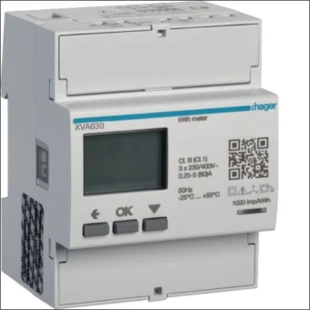 XVA630 HAGER WITTY 3-FASE ENERGIEMETER VOOR