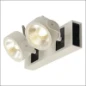 1000130 SLV KALU LED 2 ZWART/WIT 2XLED 300
