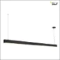 1001406 SLV GLENOS ZWART 2M 1XLED 3000K