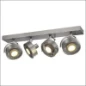 1002025 SLV KALU QUAD WANDLAMP ALU GEBORST