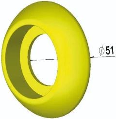Front ring yellow for INCA - 2TLA030054R0400