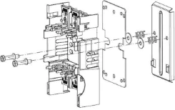 XLP 00 Snap for double DIN rail - 1SEP407897R0001