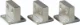 TERMINALS T7/T7M/X1 FP FF->HR/VR 3PCS - 1SDA063089R1