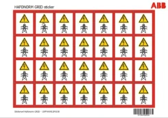 Stickervel Hafonorm GRID sticker - 1SPF000912F0158