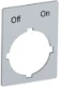 LEGEND PLATE OFF/ON - SK615552-53