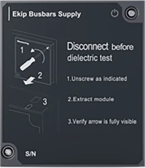EKIP BUSBARS SUPPLY E1.3...E6.3 - 1SDA126493R1