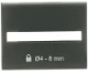 PLP Pos. padlock D=4/6/8mm E1.2-XT7/M - 1SDA073840R1