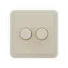 Kunststof afdekking voor Duo dimmer, voor PEHA, RAL1013 crème