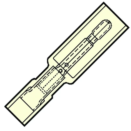 Vol. Geïsol. micro rondsteker 2mm, 0,1-0,5 mm2, PVC