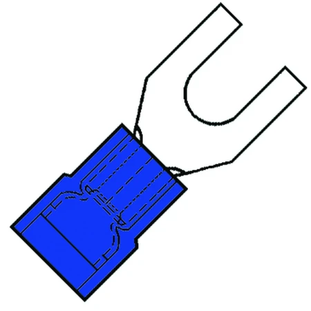 Geïsol. vorkkabelschoen M6, SuperPidg, 1,5-2,5 mm2, PVC