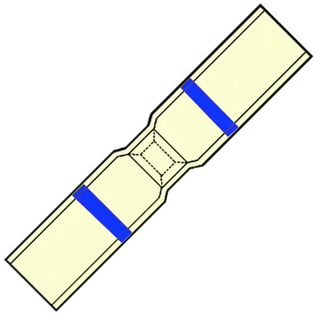 Waterdichte soldeer Föhnparallelverbinder 2,0 - 4,0 mm²