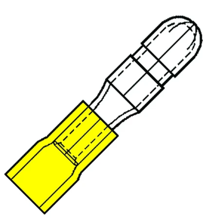 Geïsol. rondsteker 5mm, 4,0-6,0 mm2, Easy, Nylon