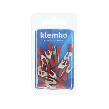 Geïsol. vorkkabelschoen M3,5, 0,5-1,5mm2, Blister, PVC