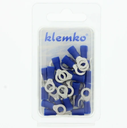 Geïsol. ringkabelschoen M5, 1,5-2,5mm2, Blister, PVC