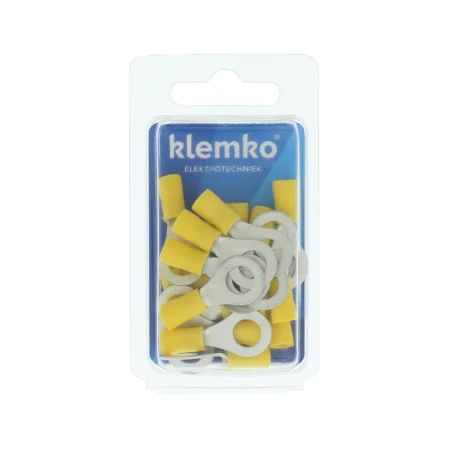 Geïsol. ringkabelschoen M8, 4,0-6,0mm2, Blister, PVC