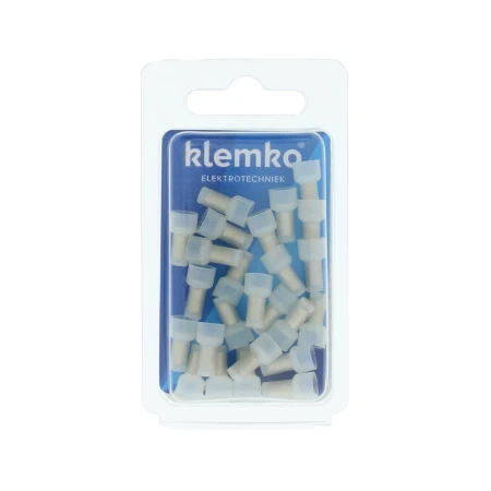 Geïsol. eindverbinder D=2,3mm, Blister, Nylon