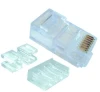 RJ45 Connector 8 polig 8 contacten, rond massieve kabel cat6