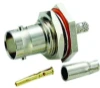 BNC 75 ohm Chassisdeel Female Recht krimp kabel 6mm