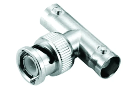 BNC 75 ohm T-stuk 2x Female - 1x Male