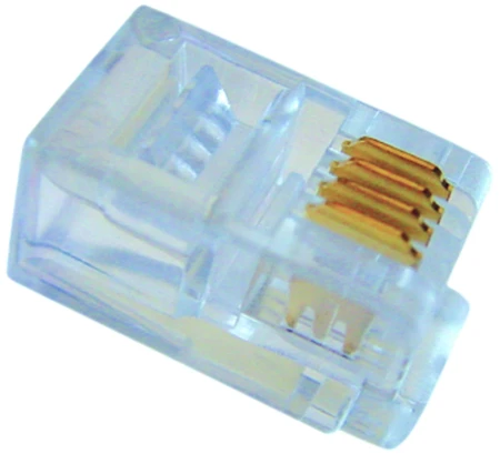 RJ10 Connector 6p4c rond soepele kabel