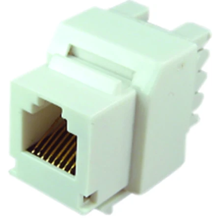 Modulair chassis Female snapin RJ45 cat5e 180 graden