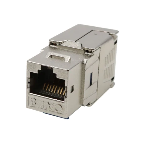 RJ45 keystone, CAT8, volledig afgeschermd, heavy duty