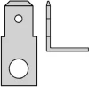 Tab voor vlakstekerhuls 2,8x0,8 boutgat M2 H=90°