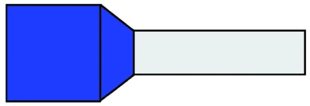 Geïsol. adereindhuls 2,5mm2, Blauw, penlengte = 12mm