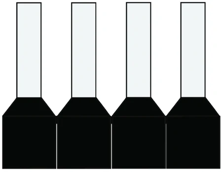 Geïsol. adereindhulzen 1,5 mm2, Haspel, Zwart, 8mm, standaard