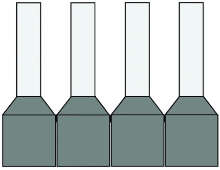Geïsol. adereindhulzen 2,5 mm2, Haspel, Grijs, 8mm, standaar