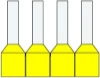 Geïsol. adereindhulzen 0,25 mm2, Haspel, Geel, 8mm, stand