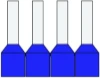 Geïsol. adereindhulzen 2,5 mm2, Haspel, Blauw, 8mm, DIN