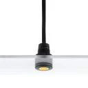 Zwarte mini LED IP67, 11mm, 0,5W, 3000K, zonder lens