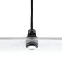 Zwarte mini LED IP67, 11mm, 1W, 3000K, met lens