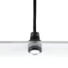 Zwarte mini LED IP67, 11mm, 0,5W, 3000K, met lens