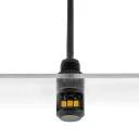 Zwarte mini LED IP67, 11mm, 0,5W, 3000K, Side emitter