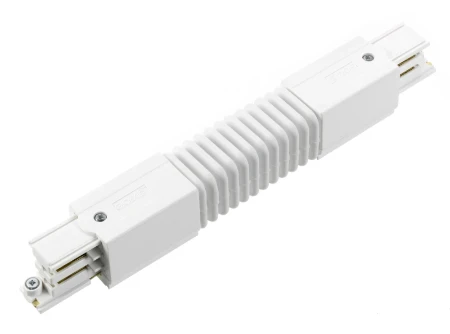 3 fase rails - flexibele connector, wit (RAL9010)