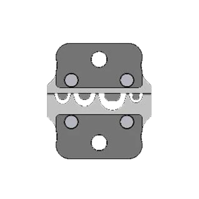 Matrijs voor krimpmachines, perskabelschoenen, 0,1-10,0mm2