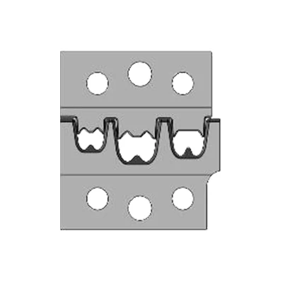 Matrijs voor krimpmachine, adereindhulzen, (10mm2/16mm2/25mm2)