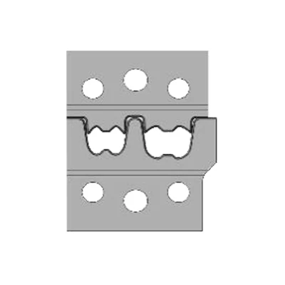Matrijs voor krimpmachine, adereindhulzen, (25mm2/35mm2)